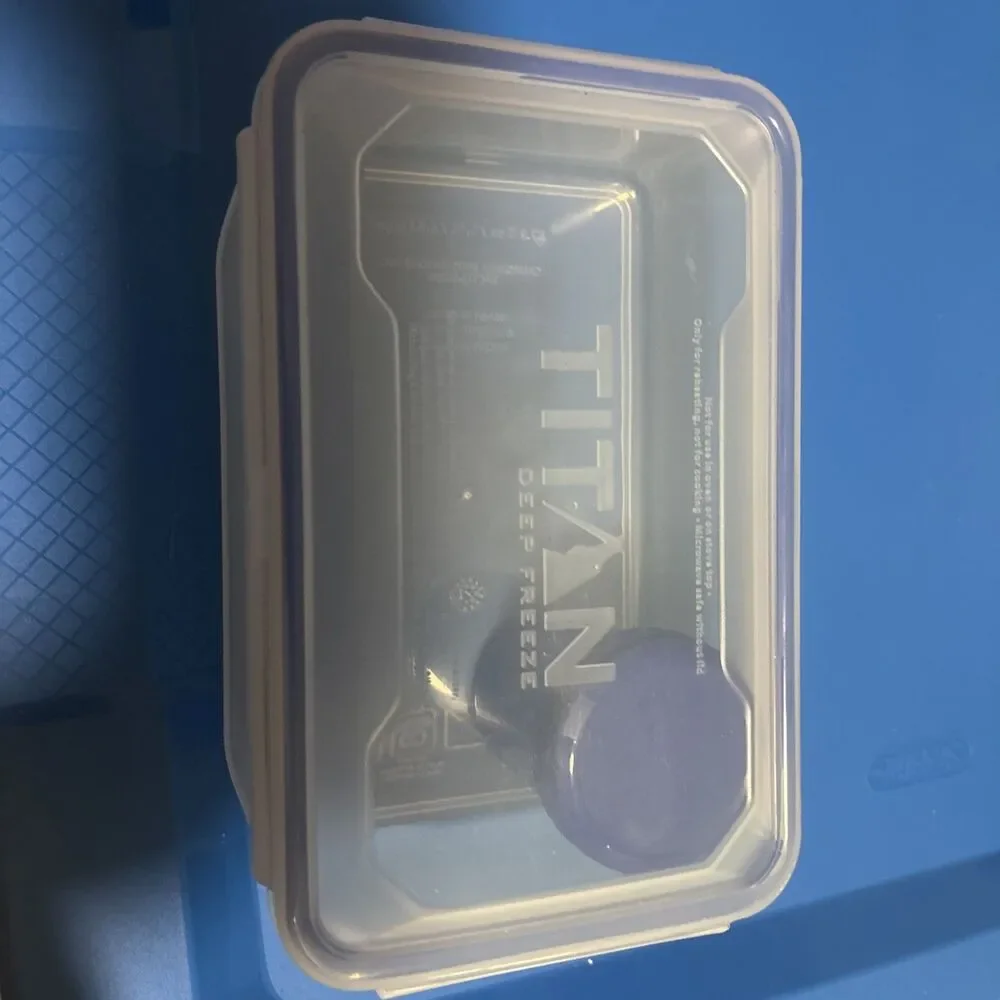 Titan Deep Freeze Lunch Box Storage Container  Freezer Microwave Dishwasher Safe
